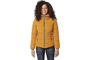 KOROSHI MANIAKS GRAPHIC DESIGN TM Koroshi Chaqueta parka acolchada con cuello forro sintético color Mostaza para Mujer, de color MOSTAZA