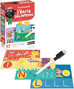 Nathan La Petite Ecole - 1 2 3 à Toucher - Coffret 6 Jeux Progressifs Montessori Pour Découvrir Les Chiffres Et Préparer L'Écriture (2-4 Ans)