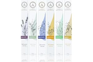 AAKRITI GALLERY Aakriti Bastoncini di Incenso Set di Bastoncini di Masala Biologici Assortiti 15 Grammi, Totale 90 Grammi… (Set 3)