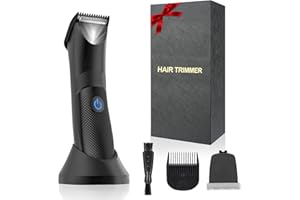 Bodygroom Acemall Rasoio Per il Corpo con Luce LED, Tagliacapelli Ricaricabile Wet& Dry Depilatore Corpo da Uomo, Lama in Ceramica Sostituibile, Batteria Incorporata, Pettini Regolabili 3-6 mm