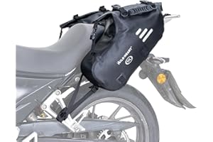 WILD HEART Borse laterali per moto, impermeabili, 24 l (12 l x 2), accessori per moto (TPU), WF-126B