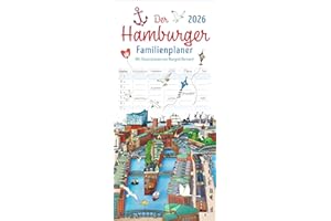 Der Hamburger Familienplaner 2026 - Margret Bernard: Familienkalender mit 5 Spalten. Witziger Familien-Wandkalender mit Schulferien. Hamburg Kalender 2026.