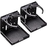 Spurtar 2 st justerbara hopfällbara dryckeshållare passar de flesta storlekar muggar flaskhållare för bilar, lastbilar, husbi