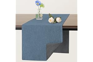 Banchif Caminos de Mesa Lavables Caminos de Mesa de Doble Cara Caminos de Mesa de Lino Camino de Mesa Antideslizantes, Adecuado para Bodas, Fiestas, Uso Doméstico