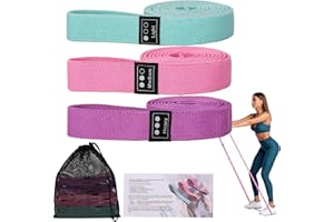 【2021 Nuovo】Elastici Fitness Bande, CEILIWEN (3 Pezzi) Bande Elastiche di Resistenza con 3 Livelli di Resistenza, Tessuto Lungo Elastici bande per Donne Uomini, Bande per Esercizi Yoga Pilato