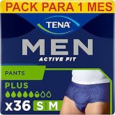 TENA Active Fit Incontinence Disposable Absorbent Underwear for Men for | Incontinence Homme - Moderate to Strong Leaks - Mal