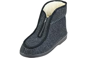 APREGGIO Kapcie męskie na zimę – ciepłe pantofle męskie – komfortowe kapcie filcowe męskie – ciepłe kapcie męskie z filcu – wygodne kapcie zimowe męskie