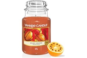 Yankee Candle Scented Candle | Spiced Orange Large Jar Candle | Burn Time: up to 150 Hours| Perfect Gifts for Women