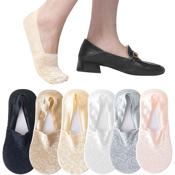 5 paia di calzini da barca invisibili da donna, calzini estivi in ​​cotone ultrasottile, calzini bassi da ragazza in silicone traspirante(Blue