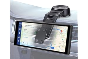 EEEKit Support de voiture à ventouse pour écran CarPlay, rotation à 360°, support d'affichage Carplay pour la plupart des systèmes de navigation GPS de 7 à 10 pouces