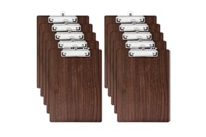 URbantin 10 Piezas A4 Portapapeles de Madera,Madera Portapapeles con Pinza,A4 Portapapeles,A4 Clipboards