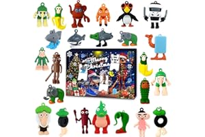 KutaKuta Calendario Adviento, 24 Piezas Calendario de Adviento Italiano Brainrot 2025, Calendarios Advientos Niños con Figuras Tung Tung Tung Sahur Tralalelo Tralala, Niños