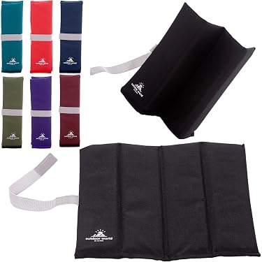 Coussin De Siège De Stade Pliable Avec Soutien Dorsal - Tapis De Tribune Robuste Avec Poche Filet