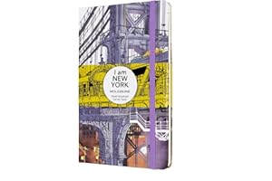 Moleskine I Am New York - Cuaderno grande rayado, tapa dura blanca (5 x 8.25 pulgadas), 240 páginas