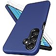 Vihibii for Samsung Galaxy A16 Case, [Double Layer Drop Protection] with 2X Screen Protector, Shockproof Soft Silicone Inner Case & Rugged Hard Outer Cover Phone Case for Samsung A16 5G 2024, Blue