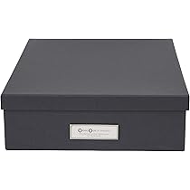 Organizer Scrivania Bigso Box In Cartone - Portadocumenti A4 Con Maniglia Beige - Foto 4