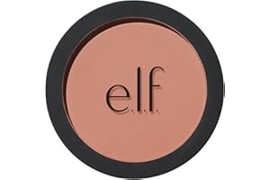 e.l.f. Primer-Infused Blush, długotrwały makijaż bez pąków, lekki i średni stopień krycia, wegański i nietestowany na zwierzętach, Always Rosy, 10 g