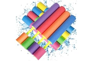 BGIUSQF 8 Stück Wasserpistolen für Kinder, Wasserpistole Schaumstoff, Wasserspritzpistole, Water Gun 33 cm, Wasser Reichweite 8-10m, Wasser Spritzpistole für Pool Strand Outdoor