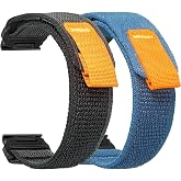 torbollo Watch Band Compatible with Garmin, Woven Sport Band for fēnix/Forerunner/Approach/MARQ/quatix/D2 Series Rugged Repla