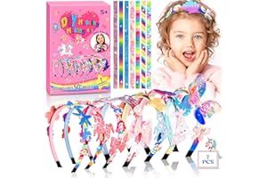 ZLPBAO 50Piezas Set de Accesorios para el Pelo, DIY Diadema Set para Niñas, Kit Manualidades para Niñas, DIY Craft Regalo para Niña, Favores Creativos de Fiesta de Navidad para Niños