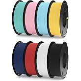 ELEGOO PLA Filament MATE 1.75 8*250g Spools | 8 Rolls Multicolor, 250g per spool, Dimensional Accuracy +/- 0.03mm, Compatible