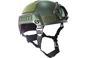 haoYK MICH 2001 Casque tactique Airsoft Paintball avec support NVG et rail latéral pour Airsoft Paintball
