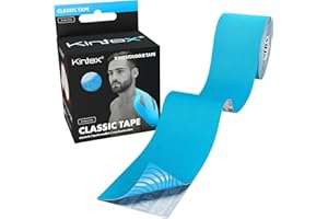 ‎KINTEX Kintex Kinesiologie-Tape Classic - selbstklebend, elastisch, wasserfest und antiallergisch - Sport- und Kinesiotape zum Einsatz bei Sportverletzungen - 5 cm x 5 m