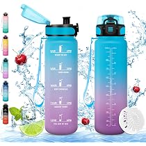 UTEBIT Borraccia con Infusore per Frutta,1 Litro Borraccia Palestra Senza Perdite Bottiglia