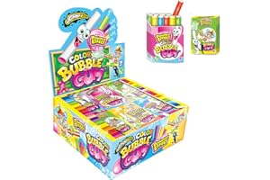 IDEA SHOPPING CENTER BASTONCINI COLORATI GOMME DA MASTICARE JOHNYBEE COLOR BUBBLE GUM BOX 18 PZ