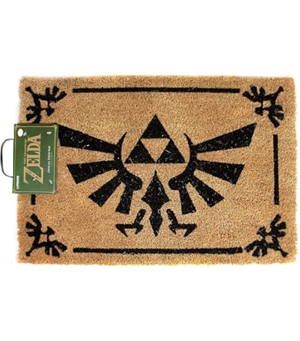 Zerbino The Legend Of Zelda - Scudo Hylian In Cocco E PVC, 40x60 Cm, Design Colorato Per Appassionati - Foto 10