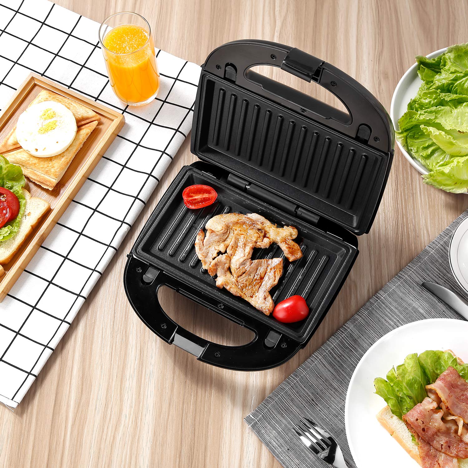 Koticidsin Appareil A Croque Monsieur 3 En 1 Grill Gaufrier Et