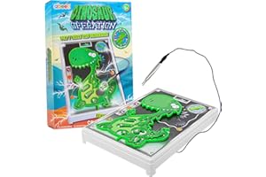 abeec Dinosaur Operation - Dinosaur Operation Game for Boys and girls - Board Game for Kids 6+ - Dinosaur Toy for Boys - Remove the Body Parts or Face the Buzzer