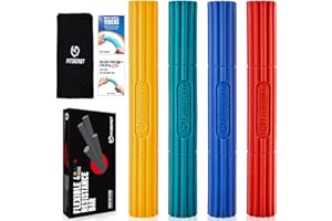 FitBeast Pasek terapeutyczny Flex Therapy - idealny do łagodzenia bólu ścięgien i poprawy przyczepności, drążek oporowy fitness dla golfistów, łokci i zapalenia ścięgien, sztangi