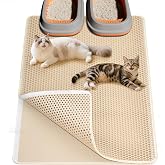 Ycozy XXL Large Cat Litter Mat 90 x 60 cm Double Layer Urine and Waterproof Material High Elastic EVA Durable Easy to Clean D