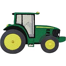Toppe Termoadesive Per Bambini Con Trattore - Patch Ricamata 6,5x5 Cm - Ripara E Decora Abiti
