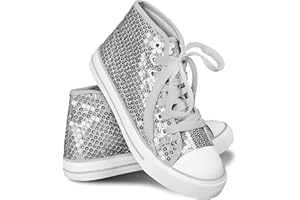 SPRINT SPORT Think Jeck! Pailletten Schuhe Damen Glitzer Sneaker auch als Wendepailletten wählbar Halbhoch Damenschnürer Disco