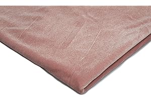 ORIENT FASHION Velluto, Velour maglia, materiale elastico 50x150 cm (Rosa sporco)