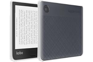 TUDIA SKN Zaprojektowane dla Kobo Libra 2 etui 17.8 cm, [wzmocnione rogi] odporne na wstrząsy, smukłe, odporne na żółknięcie, żel silikonowy, przezroczysty tył, lekki, matowy uchwyt, boki TPU, osłona