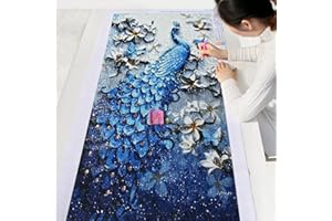 Instarry DIY 5D Diamond Painting Pavone Pittura Diamante Decorazione per Casa e Pareti (50x82 cm)