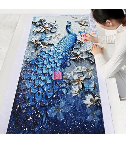 Kit Diamond Painting Rose 5D - Pittura Con Diamantini Per Adulti E Bambini, Decorazione Casa Fai Da Te - Foto 14