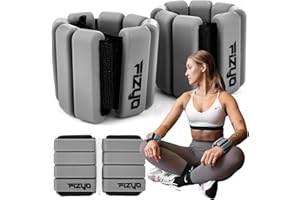 ‎FIZYO Fizyo Regulowany Zestaw Silikonowych Obciążników na Kostki i Nadgarstki 2 szt Idealne do Fitnessu, Biegania, Jogi, Pilatesu, Rehabilitacji, Basenu na Nogi Ręce, dla Kobiet Mężczyzn