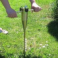 Land-Haus-Shop® Sonnenschirmhalter/Schirm Halter/Metall Erdspieß zum Eindrehen/Wäschespinne Halter/Standfuß/Masthalter…