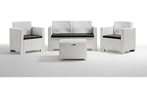 Bica 9027 Set Alabama 2 Salottini, Bianco