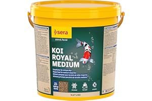 Sera koi Royal Medium 21 L (5,65 kg) | alimento Principal para un Crecimiento equilibrado de los Kois de Entre 12 y 25 cm | granulado Flotante 21.000 ml 5.6500 g