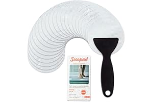 Secopad - Adesivi Antiscivolo per Vasche da Bagno e Docce, Motivo: Piedi (Clear)