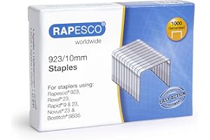 Rapesco 1237 Agrafes Galvanisé 923/10 mm, Type 23, Lot de 1000