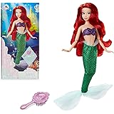 Disney Store Official Ariel Classic Doll for Kids, The Little Mermaid, 29cm/11”, Includes Brush with Moulded Details, Fully P