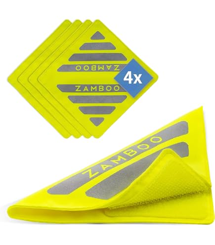 Cyclingcolors écarteur De Danger Réfléchissant Avec Catadioptre – Bras Rabattable Pour Vélo, Sécurité Visible De Jour Comme De Nuit