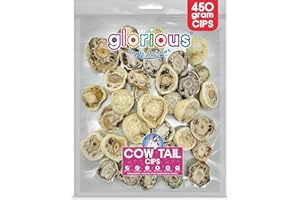Glorious Treats and Chews Natural Beef & Cow Tail Dog Chews, Premium, Healthy Treats & Bones for Dental Health, No Additives