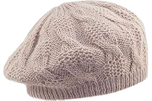 Cappelleria Melegari Berretto di Maglia, Basco di Maglia, Lana Angora, Made in Italy, Donna/Ragazza, Autunno/Inverno